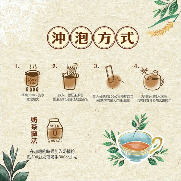 大麥紅茶沖泡方式 | 品超制茶紅茶客製化調配/OEM/ODM/代工/批發